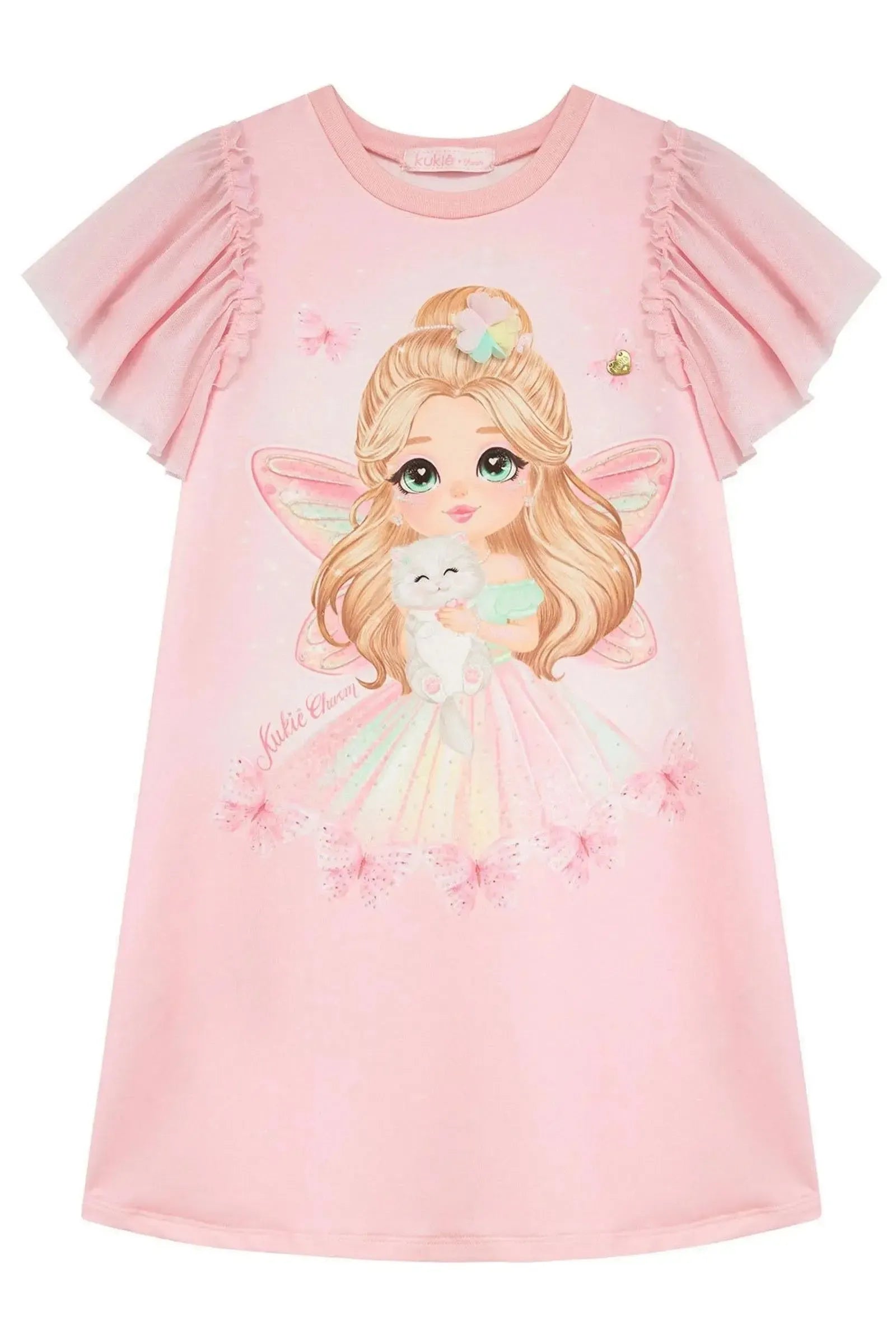 Vestido em Molecotton 96534 Kukiê Infantil Menina