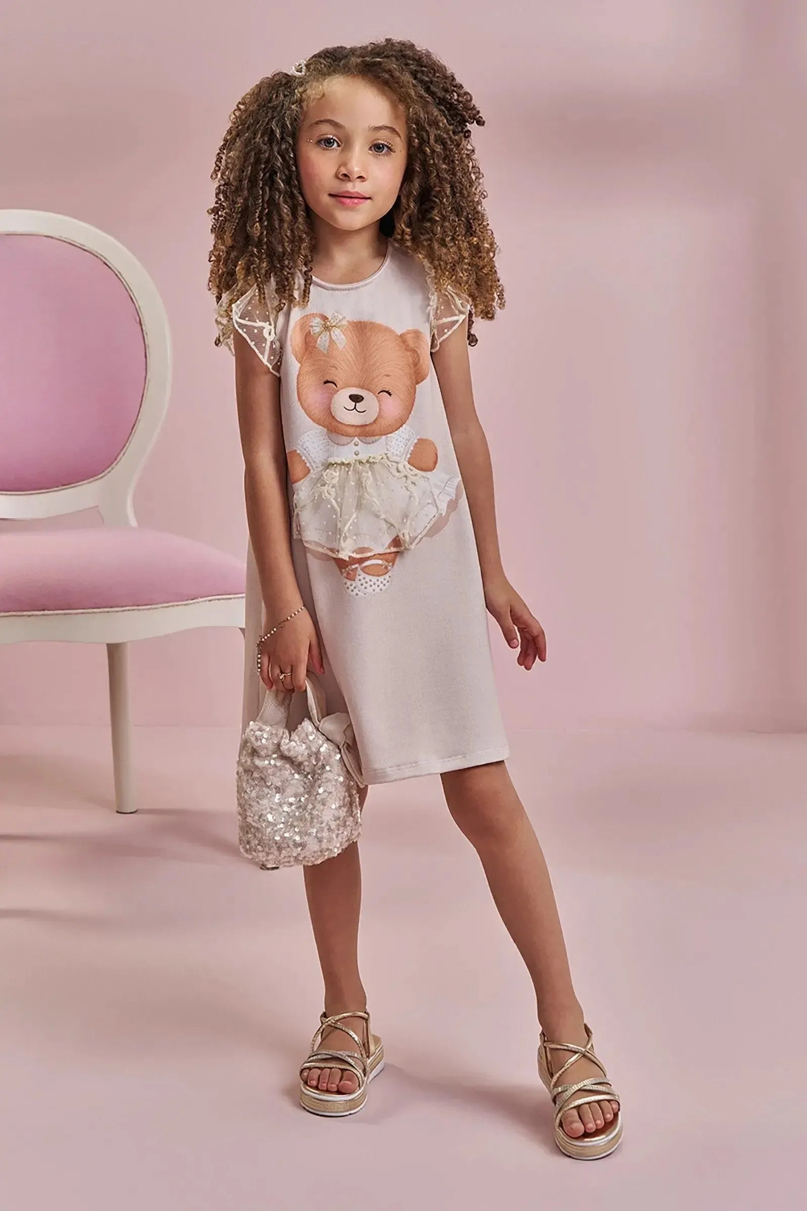 Vestido em Molecotton 97899 Kukiê Infantil Menina