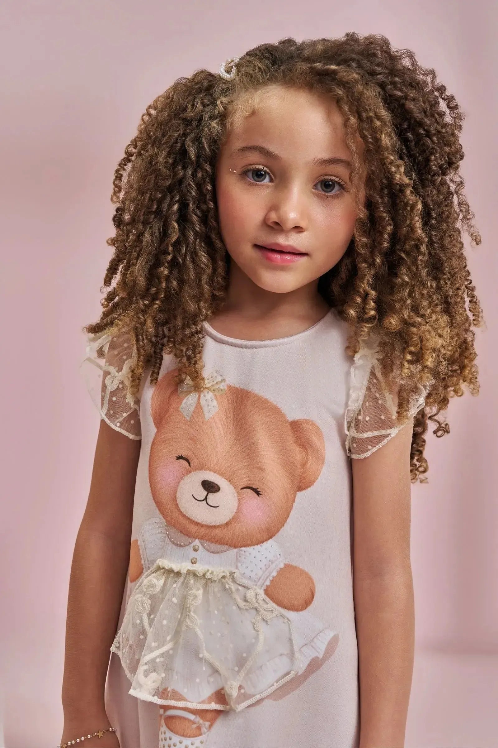 Vestido em Molecotton 97899 Kukiê Infantil Menina