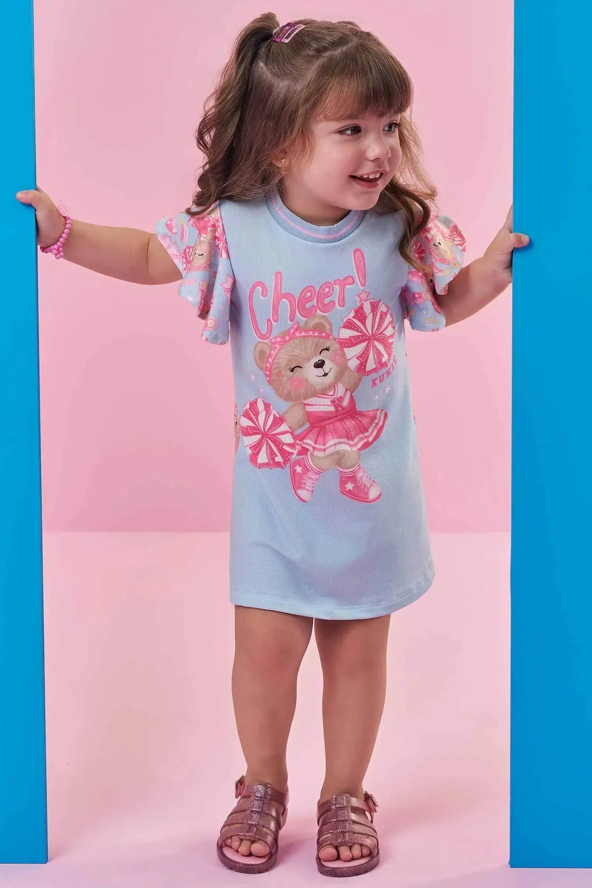 Vestido em Molecotton 98351 Kukiê Infantil Menina