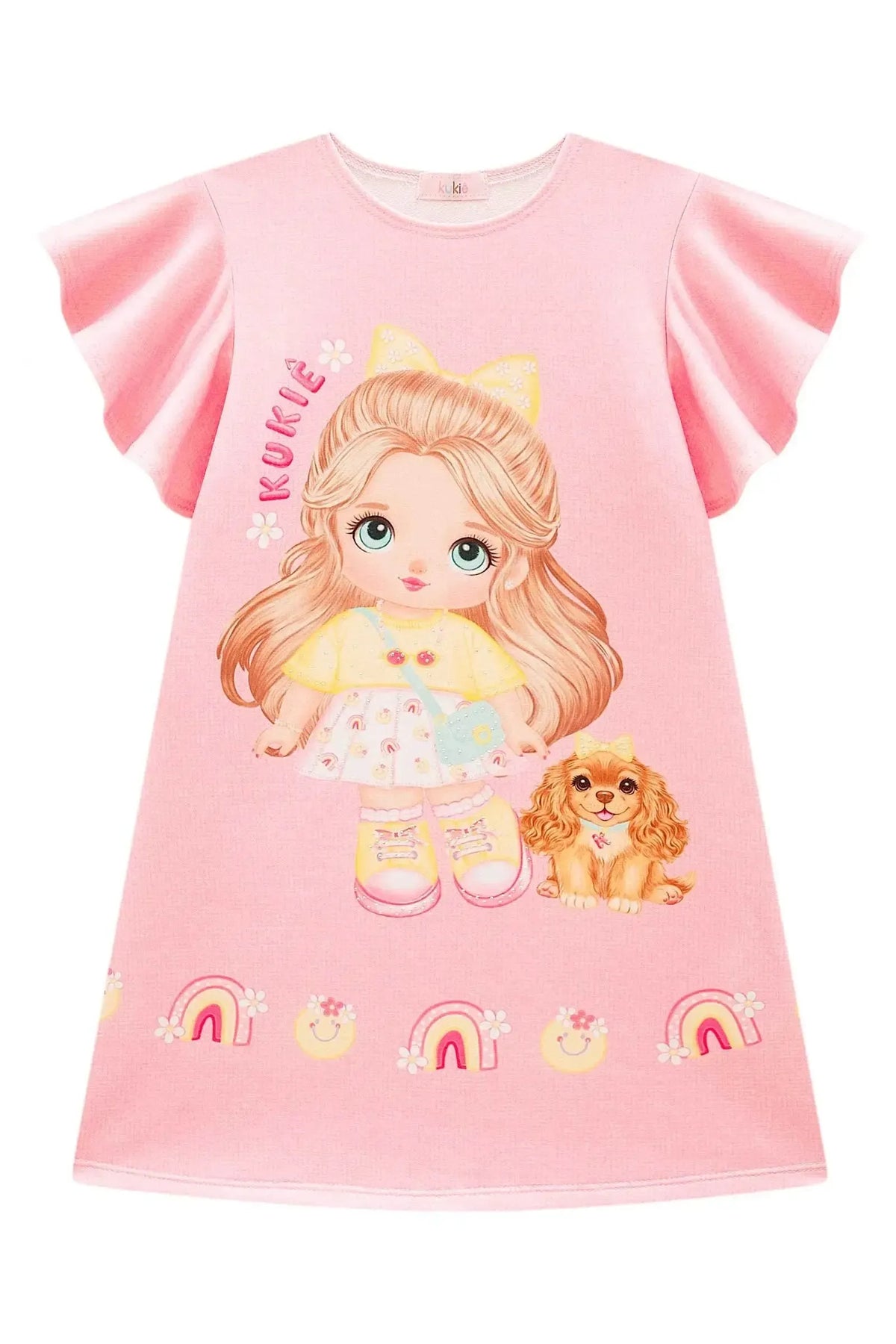 Vestido em Molecotton 98429 Kukiê Infantil Menina