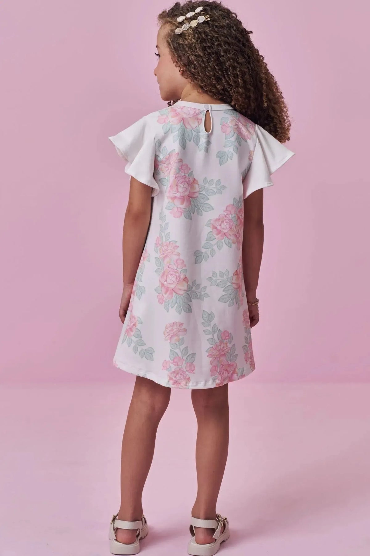 Vestido em Molecotton 98843 Kukiê Infantil Menina