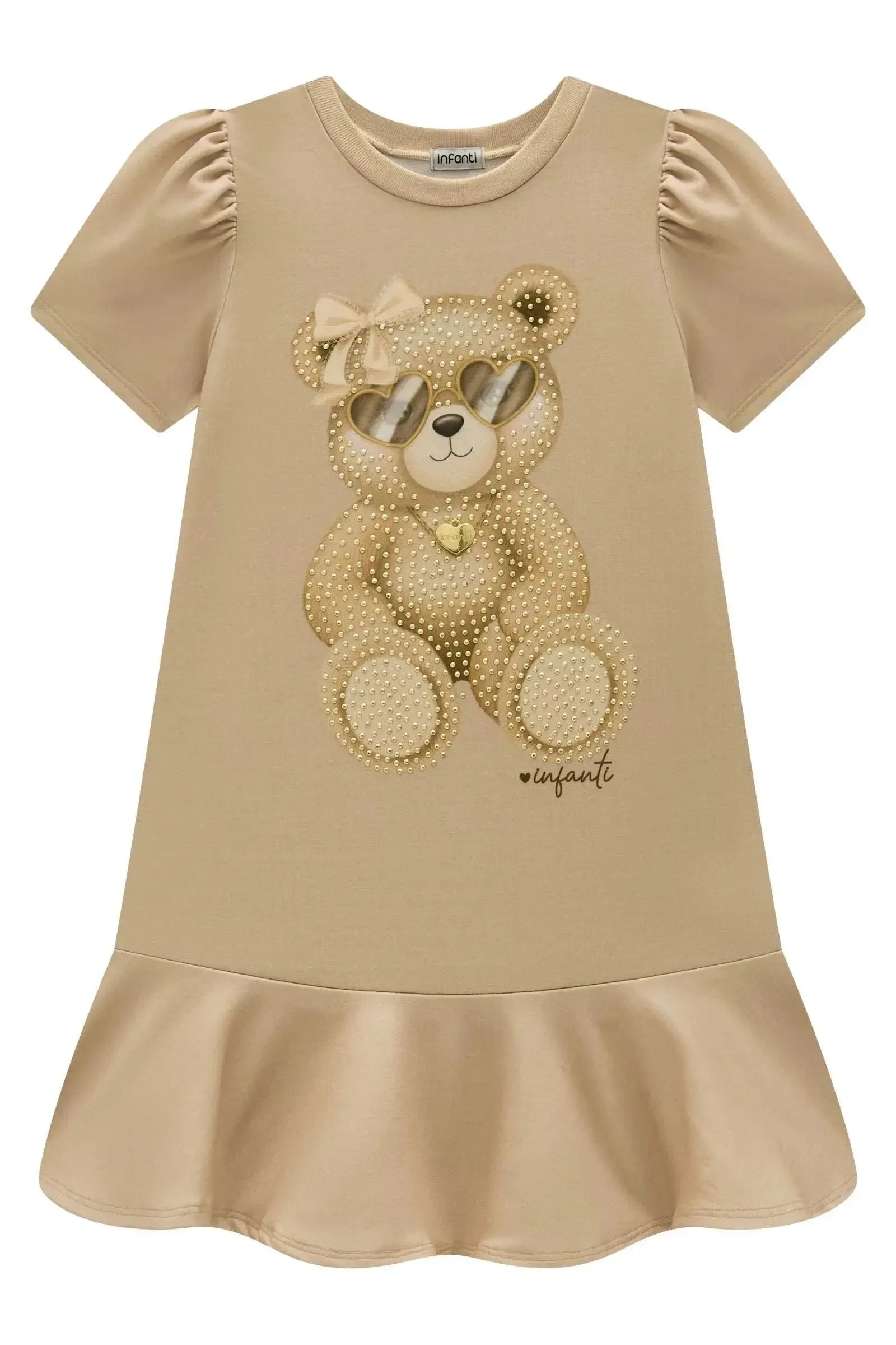Vestido em Molecotton 98986 Infanti Infantil Menina