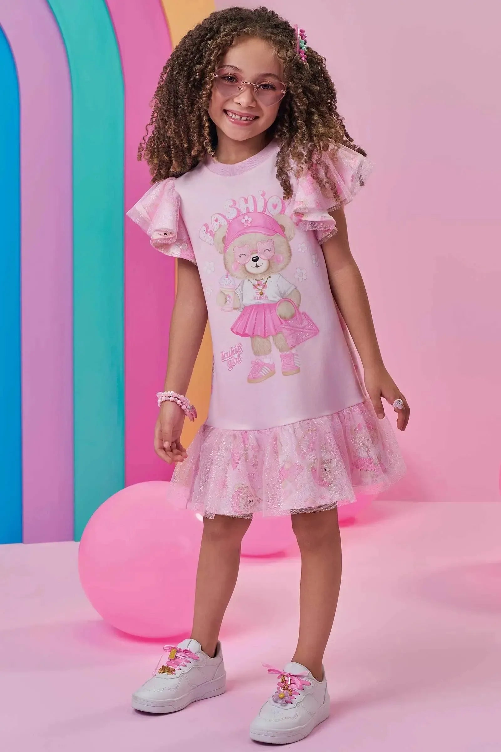 Vestido em Molecotton 99022 Kukiê Infantil Menina