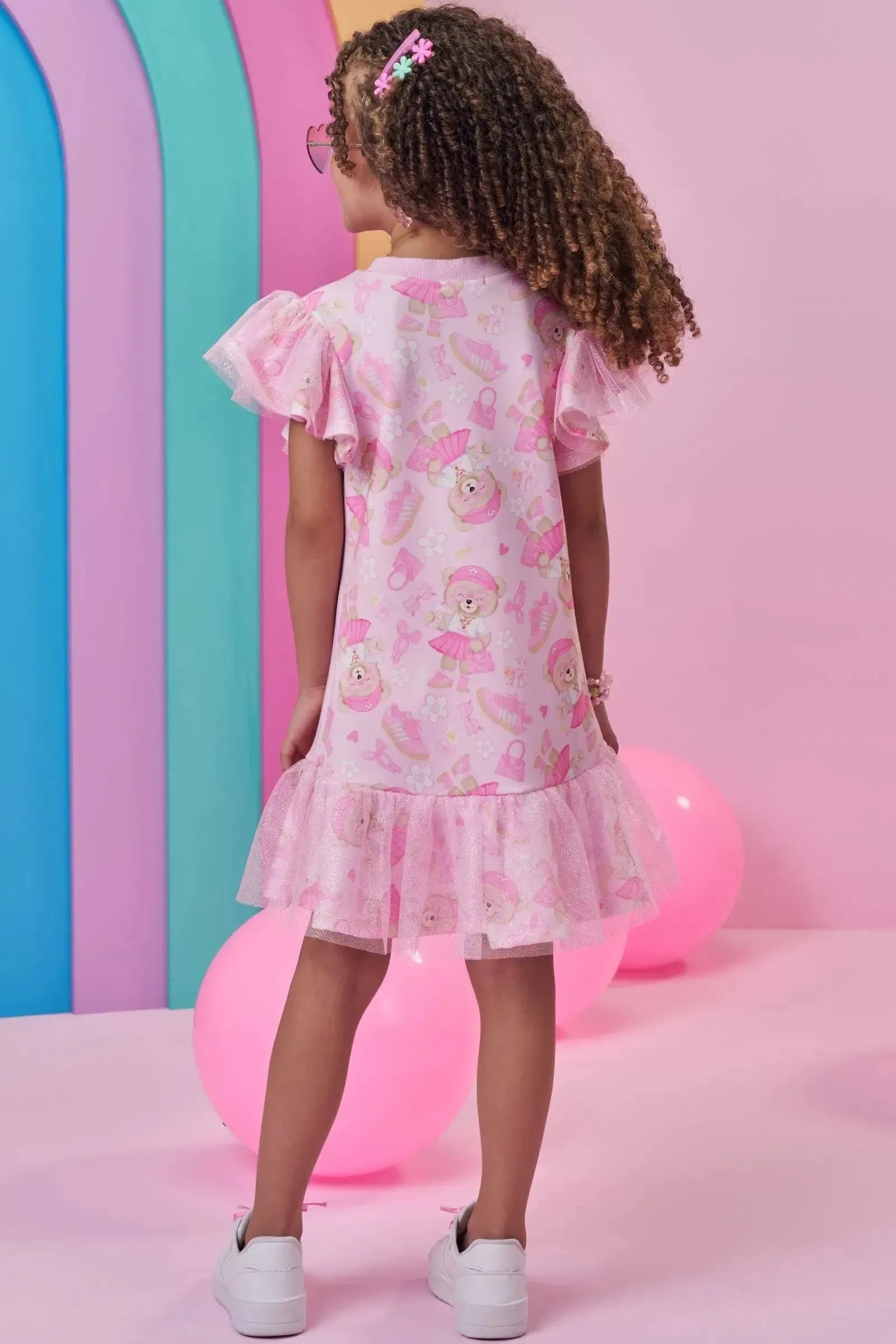 Vestido em Molecotton 99022 Kukiê Infantil Menina