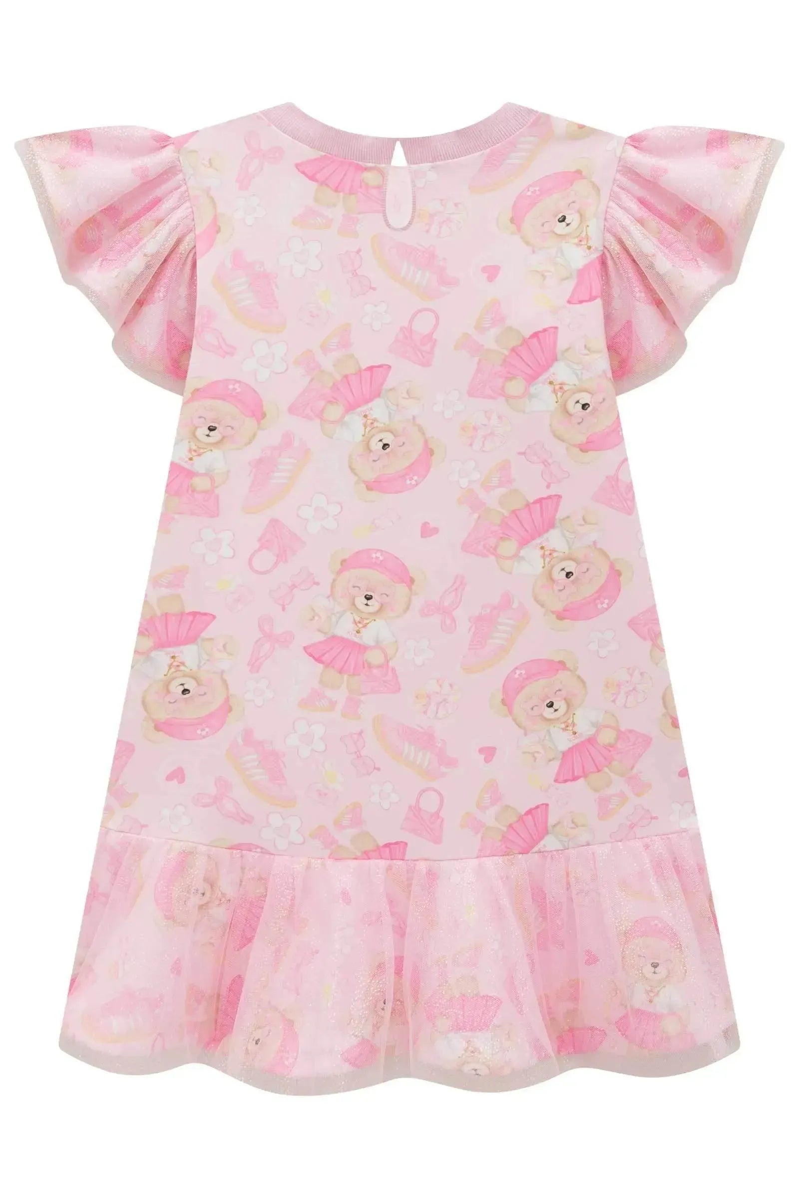 Vestido em Molecotton 99022 Kukiê Infantil Menina