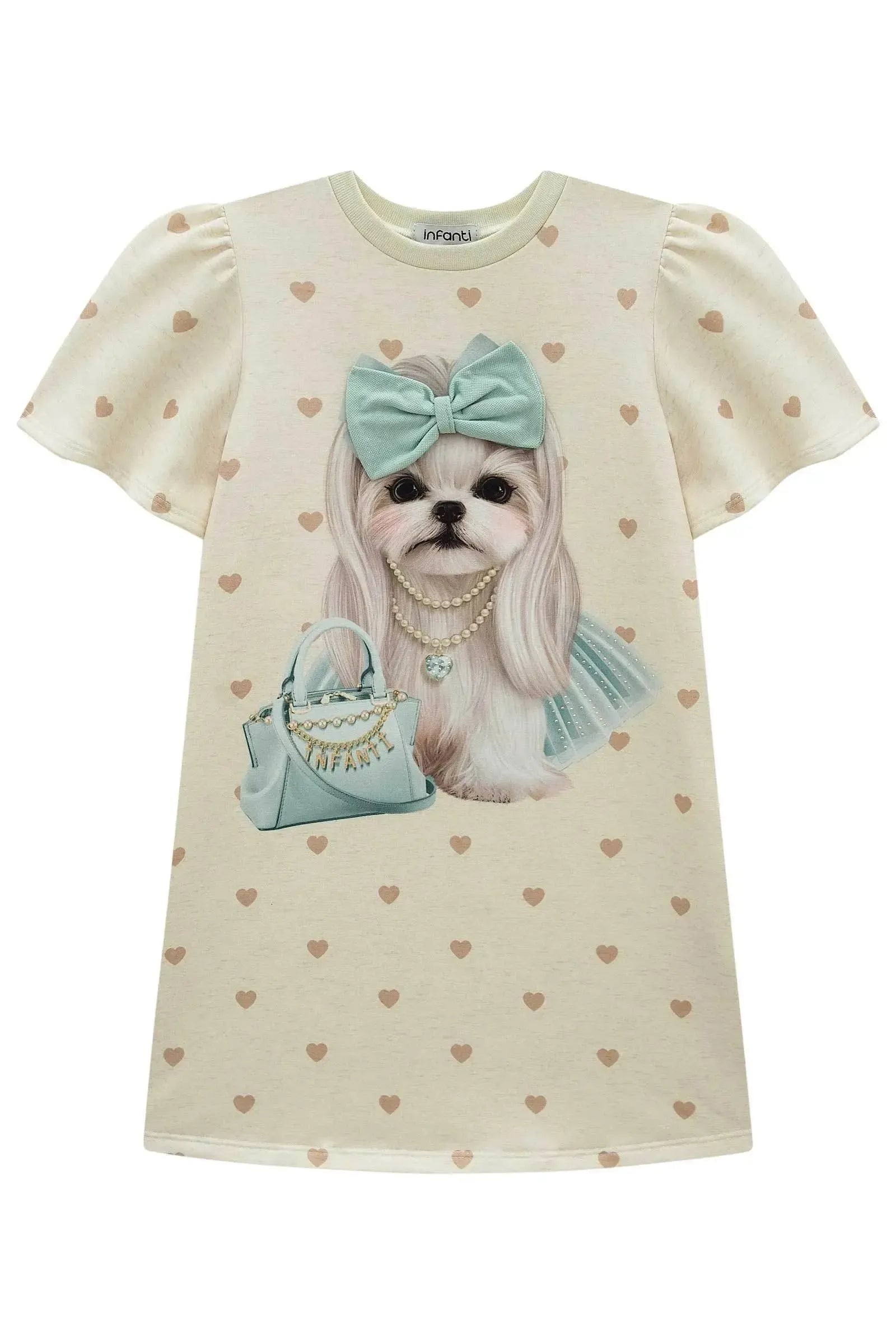 Vestido em Molecotton 99122 Infanti Infantil Menina
