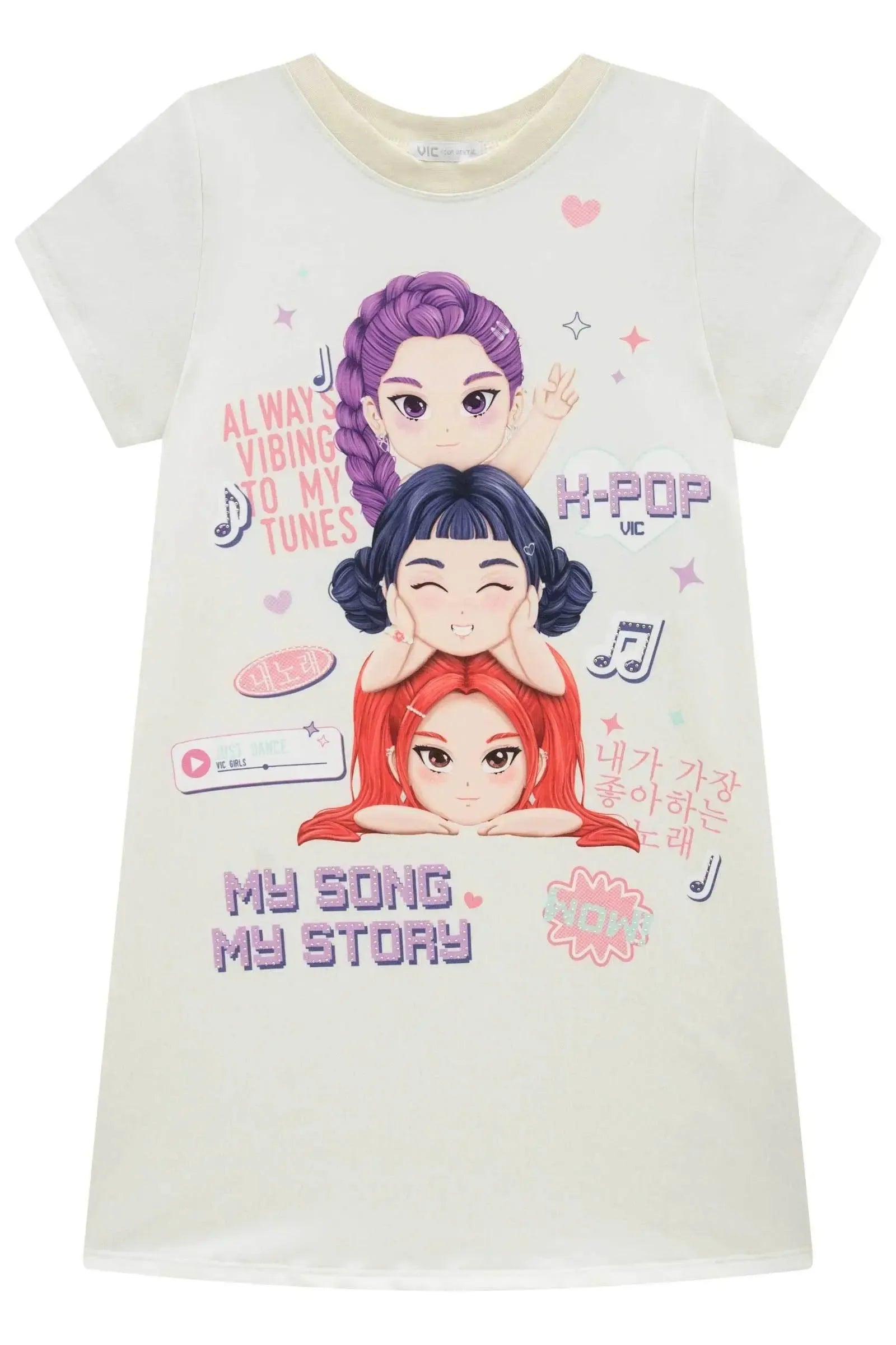 Vestido em Molecotton 99125 Vic Teen Menina