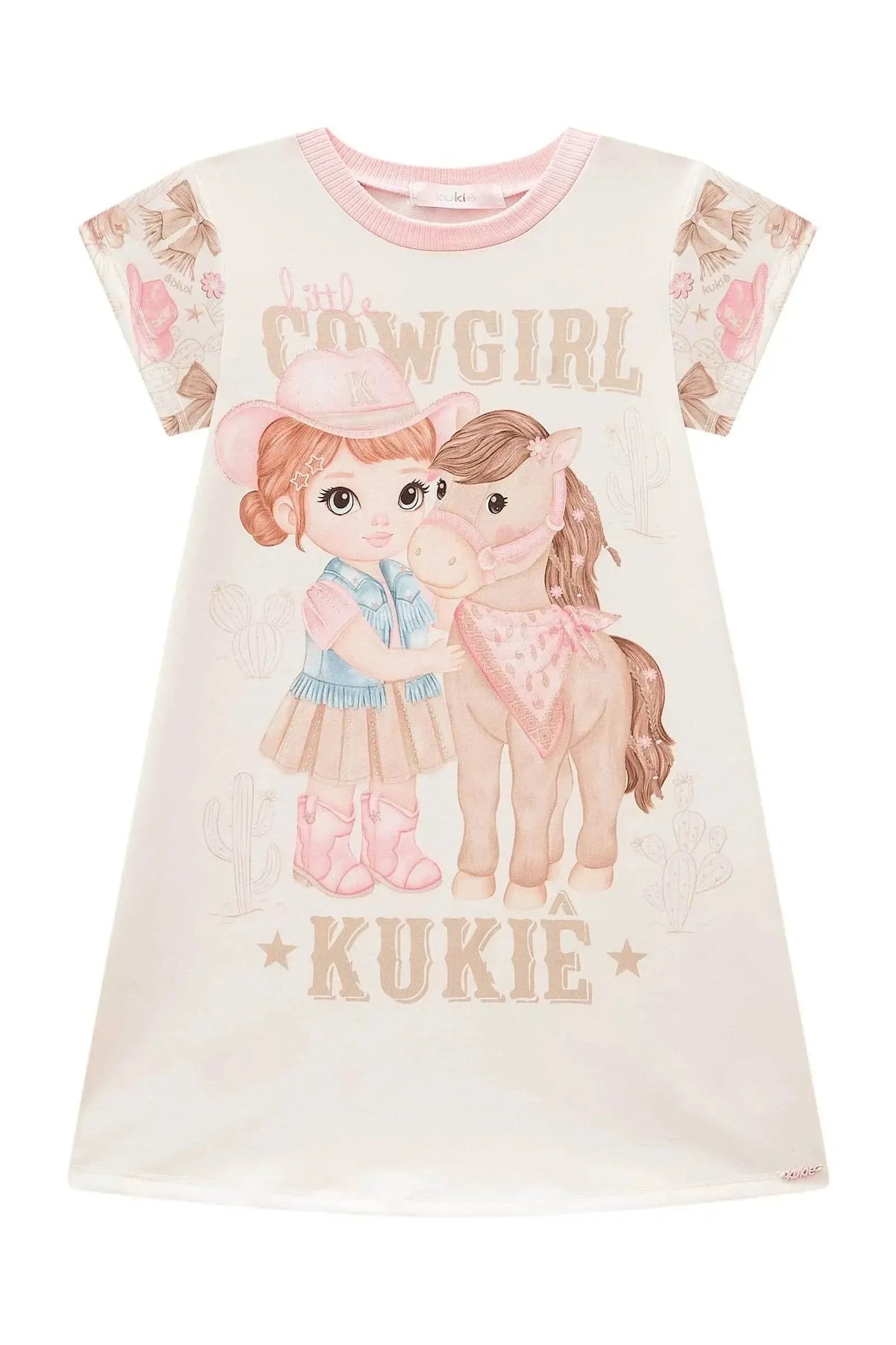 Vestido em Molecotton 99436 Kukiê Infantil Menina
