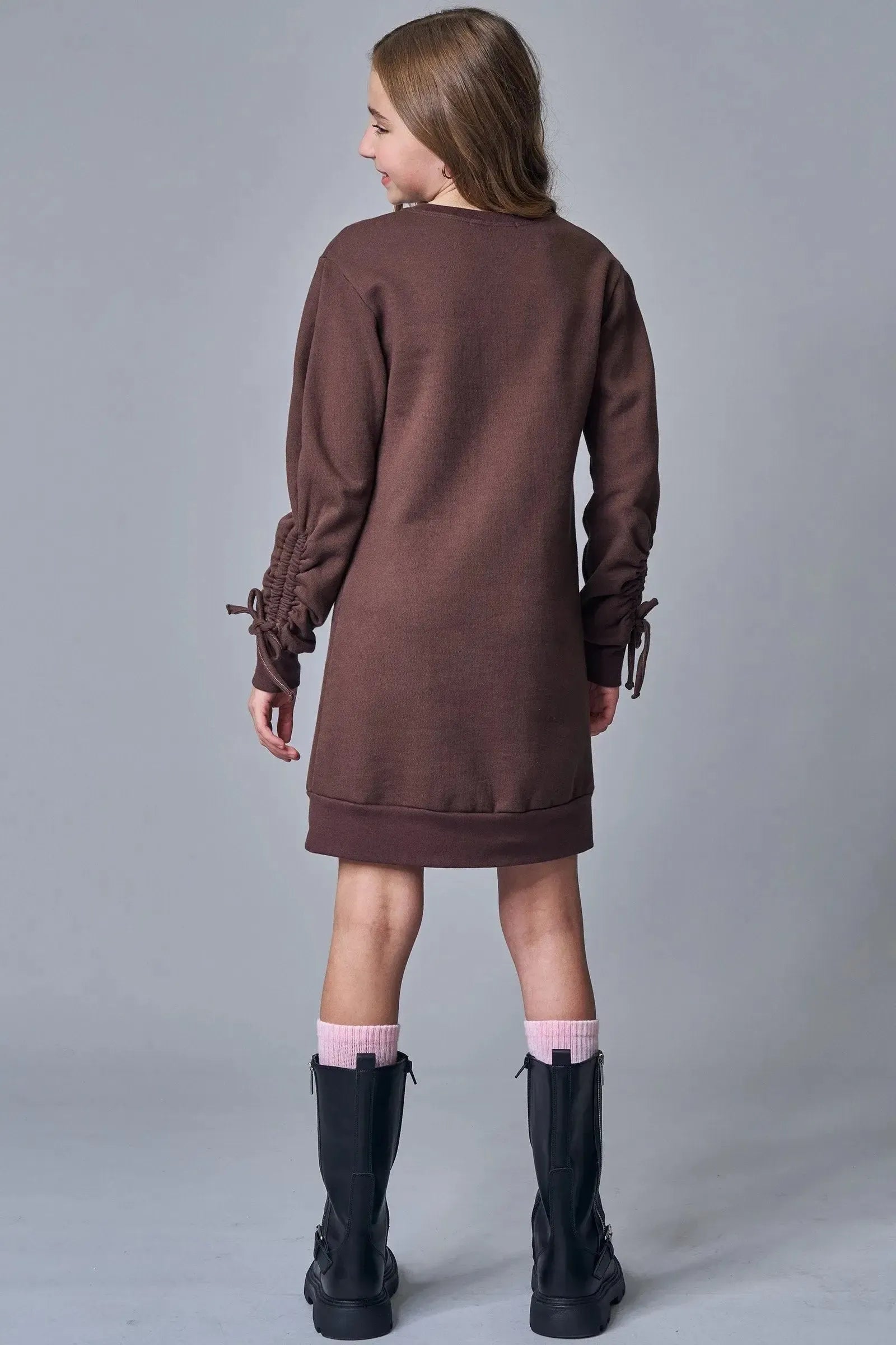 Vestido em Moletom com Pelúcia 89516 Lilimoon Teen Menina
