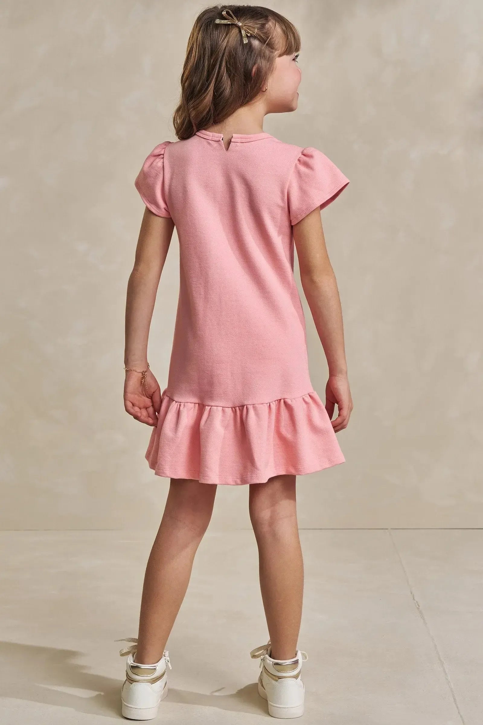 Vestido em Moletwill 93396 Infanti Infantil Menina