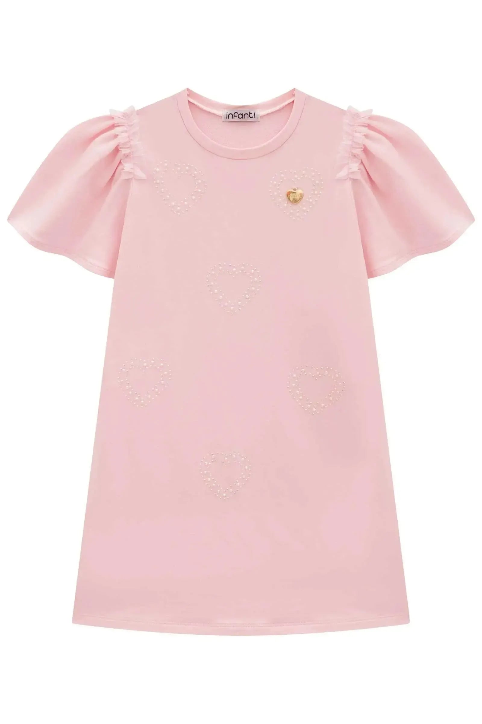 Vestido em Molevisco 98765 Infanti Infantil Menina