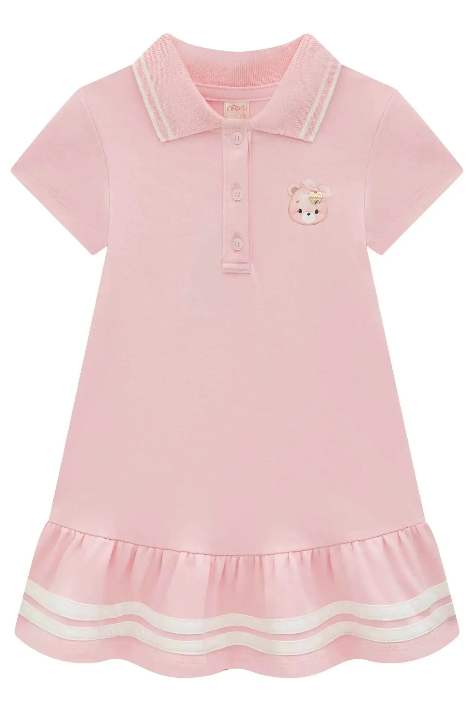 Vestido em Suedine 94655 Infanti Infantil Menina