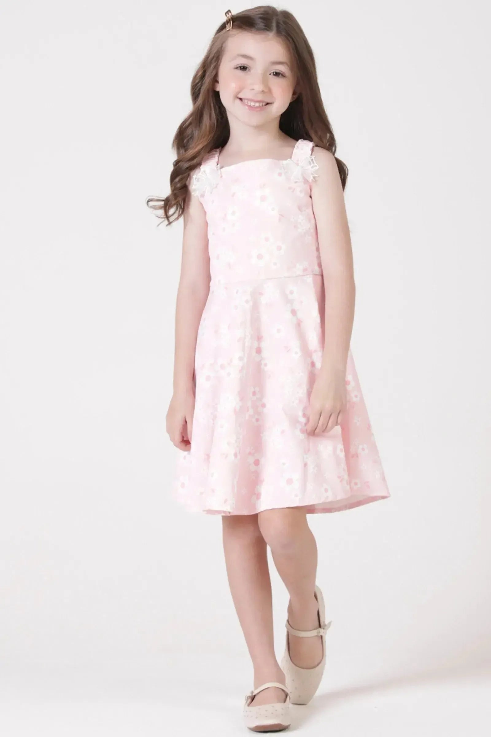 Vestido em Super Cetim 90282 Kukiê Infantil Menina