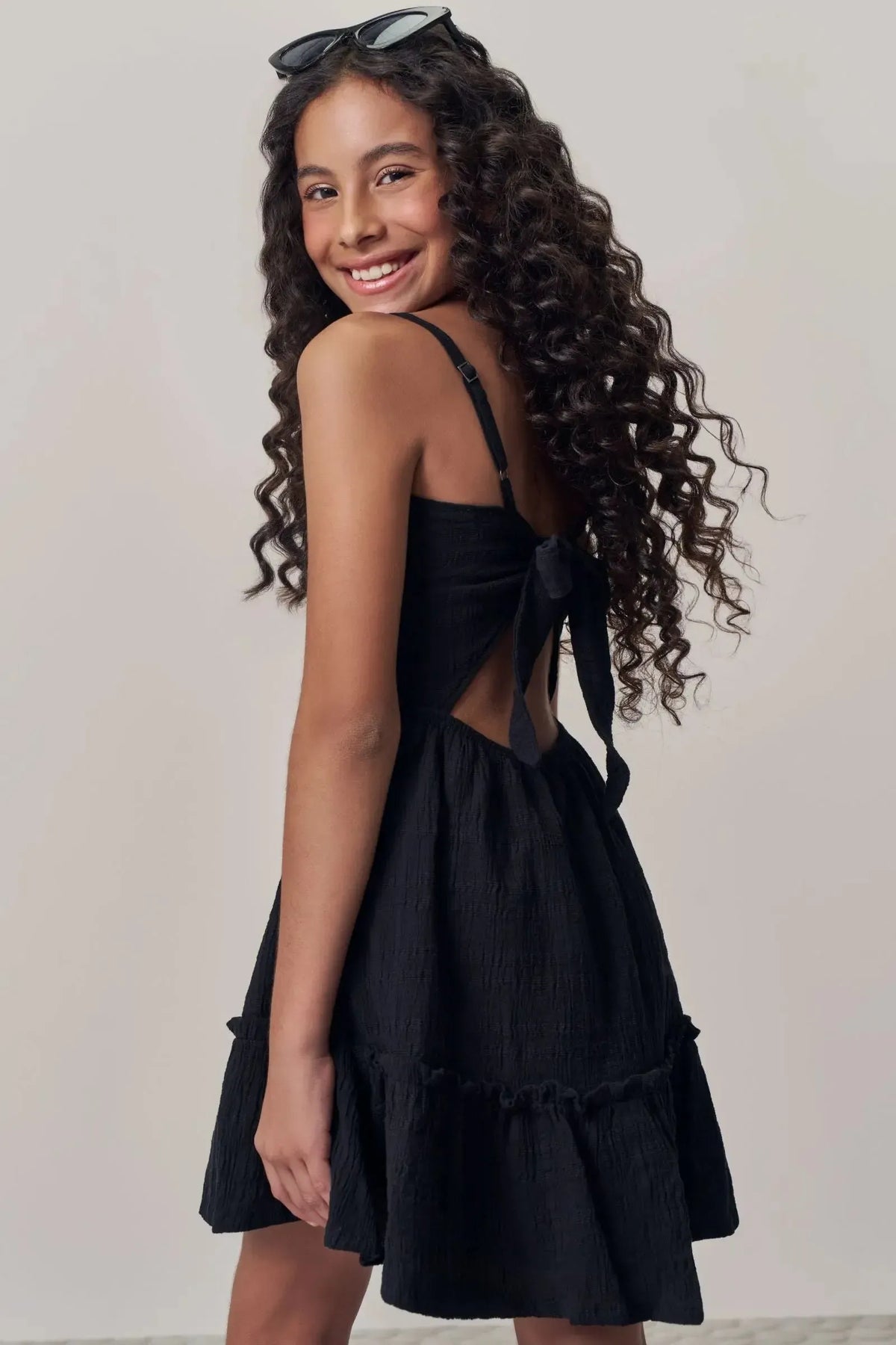 Vestido em Tecido Plano Aimee 98180 Lilimoon Teen Menina
