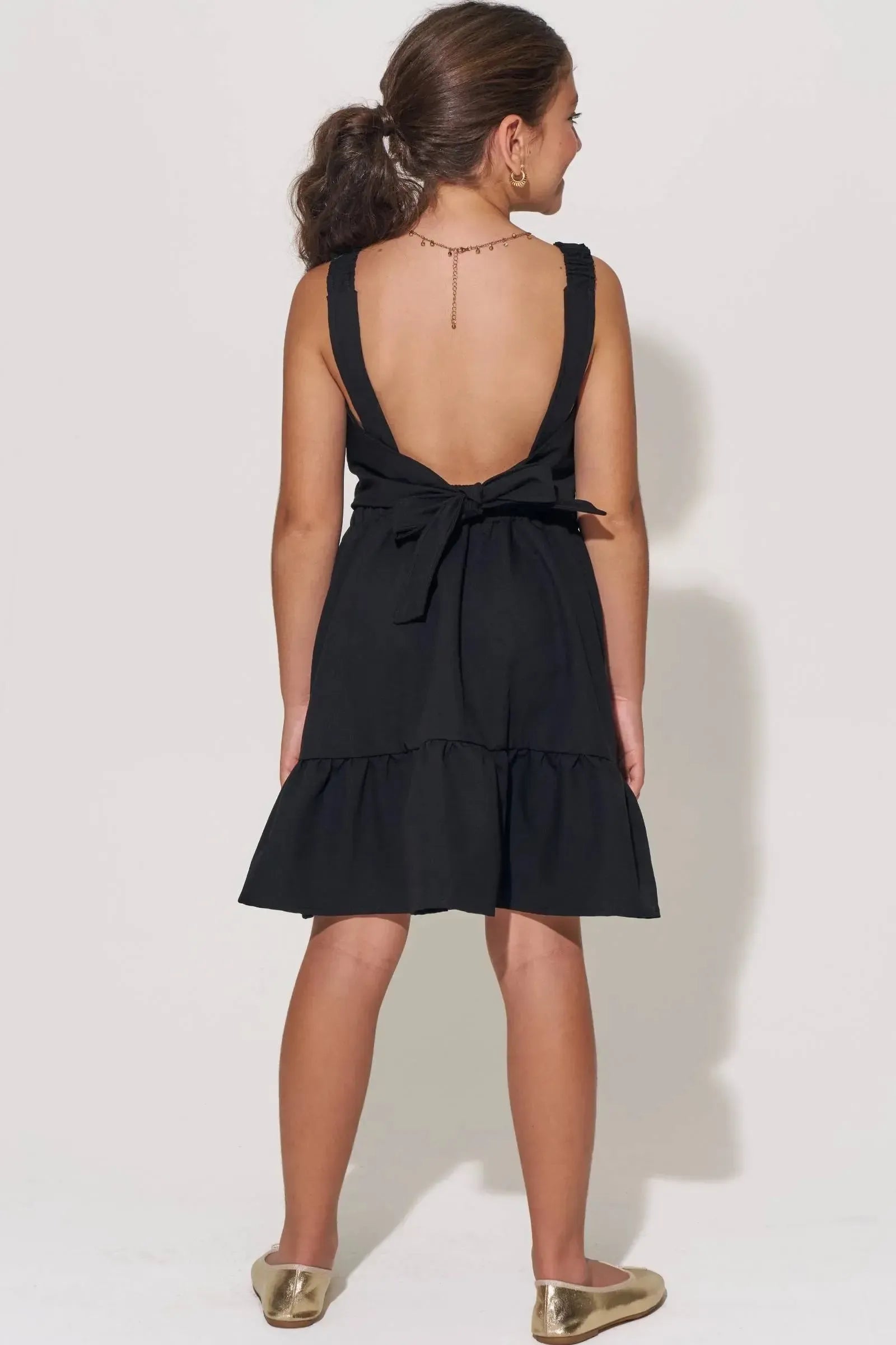 Vestido em Tecido Plano de Viscose 94876 Lilimoon Teen Menina