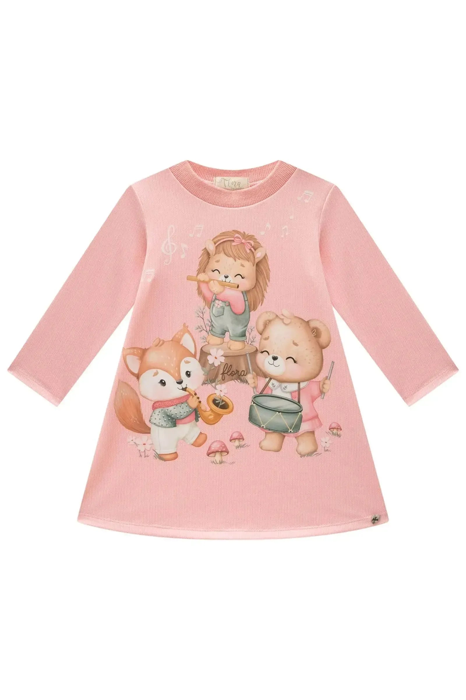Vestido em Termoskin Peluciado 89202 Infanti Bebê Menina