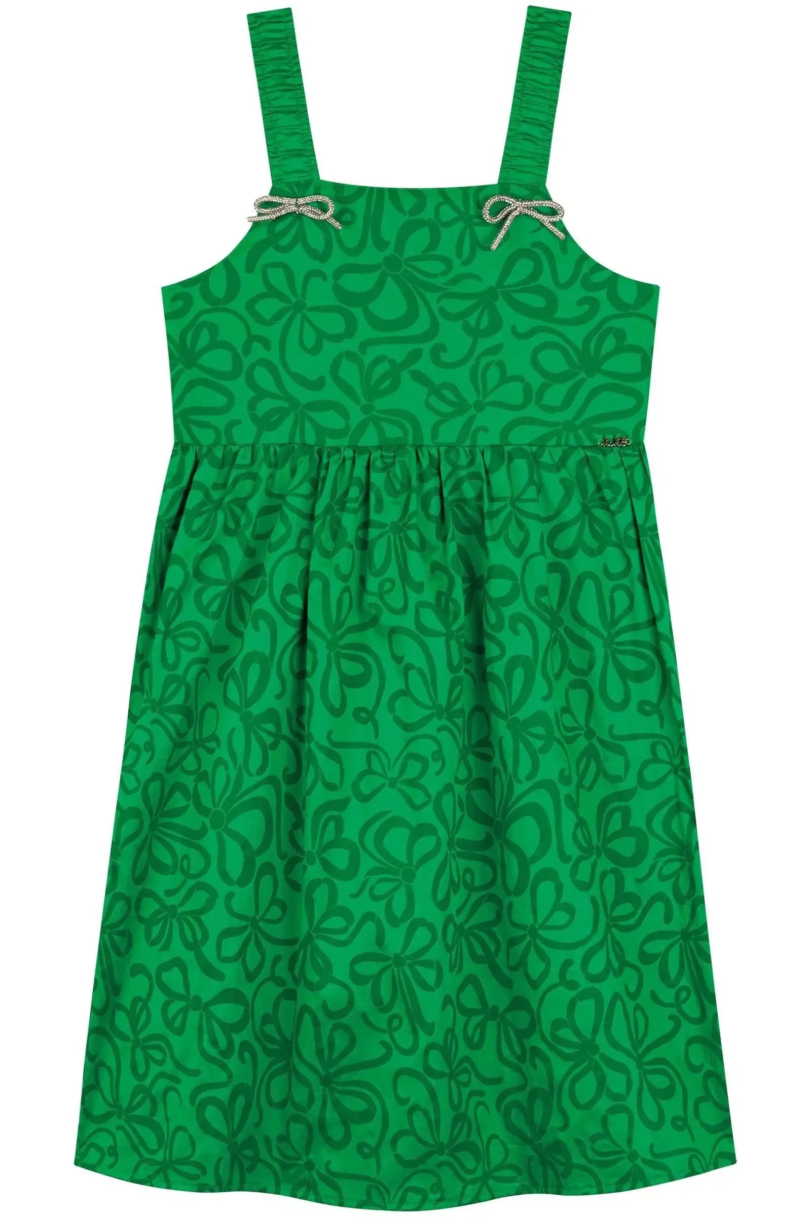 Vestido em Tricoline 100% Algodão 88059 Kukiê Infantil Menina