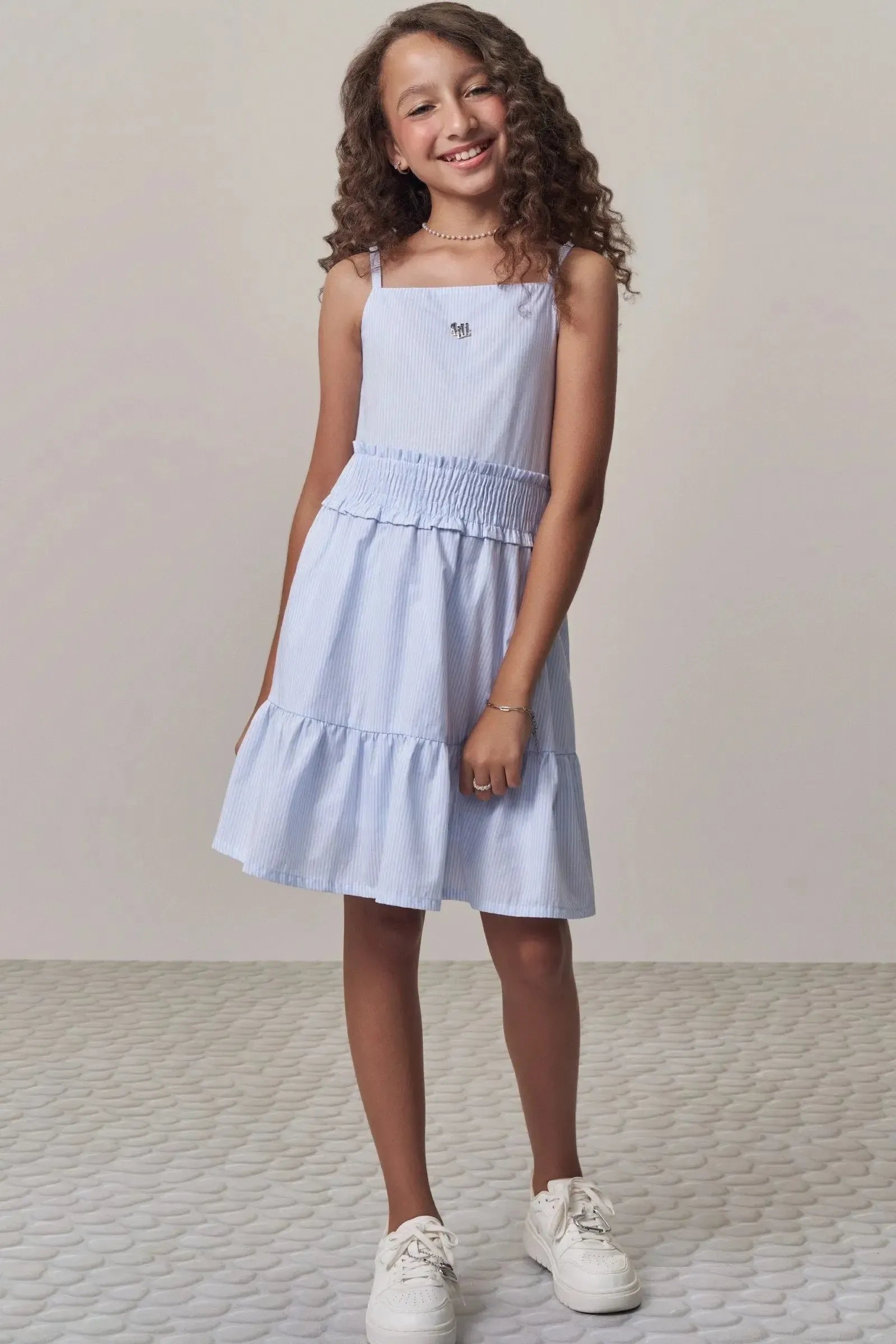 Vestido em Tricoline Andes 98973 Lilimoon Teen Menina