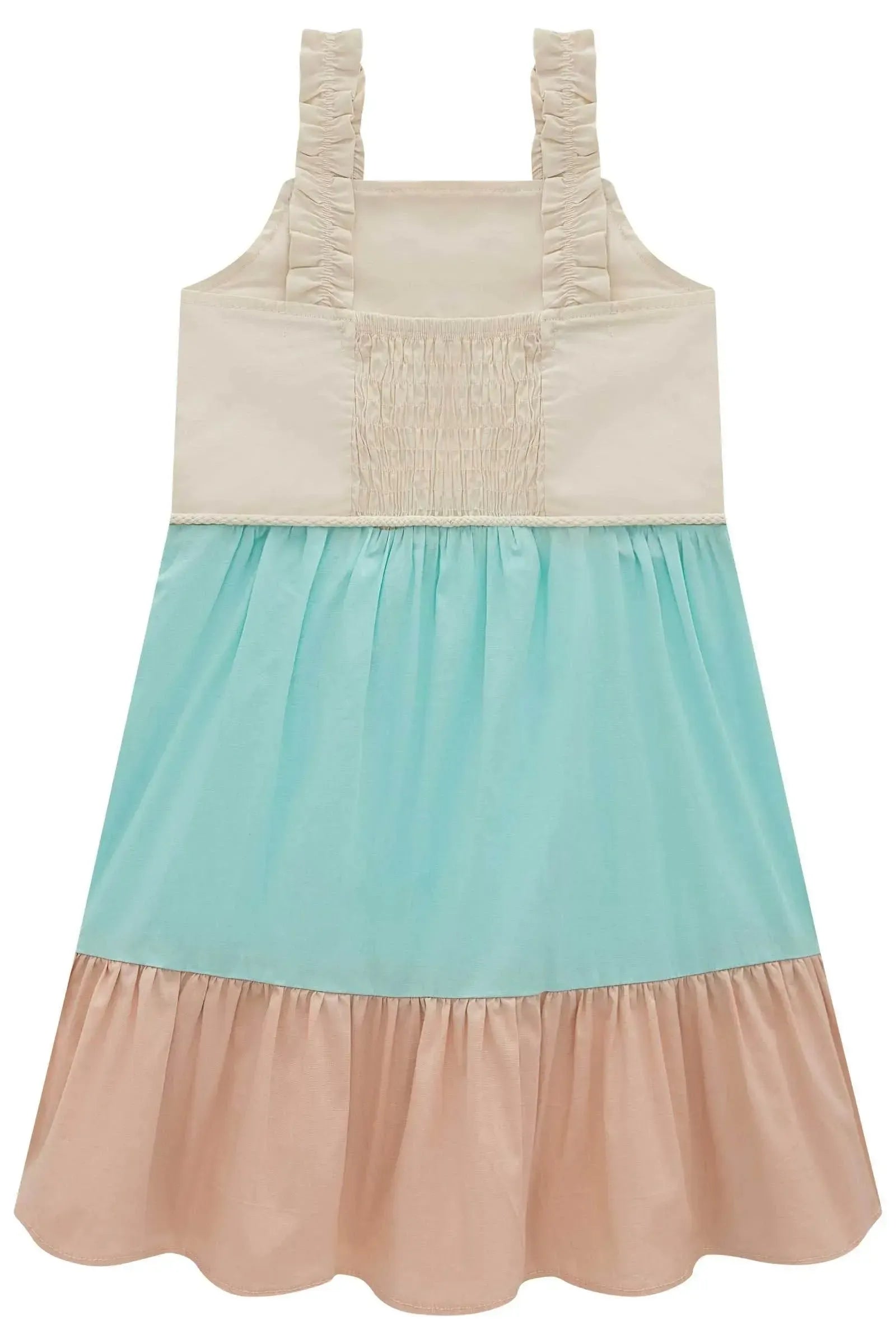Vestido em Tricoline com Elastano 97031 Infanti Infantil Menina