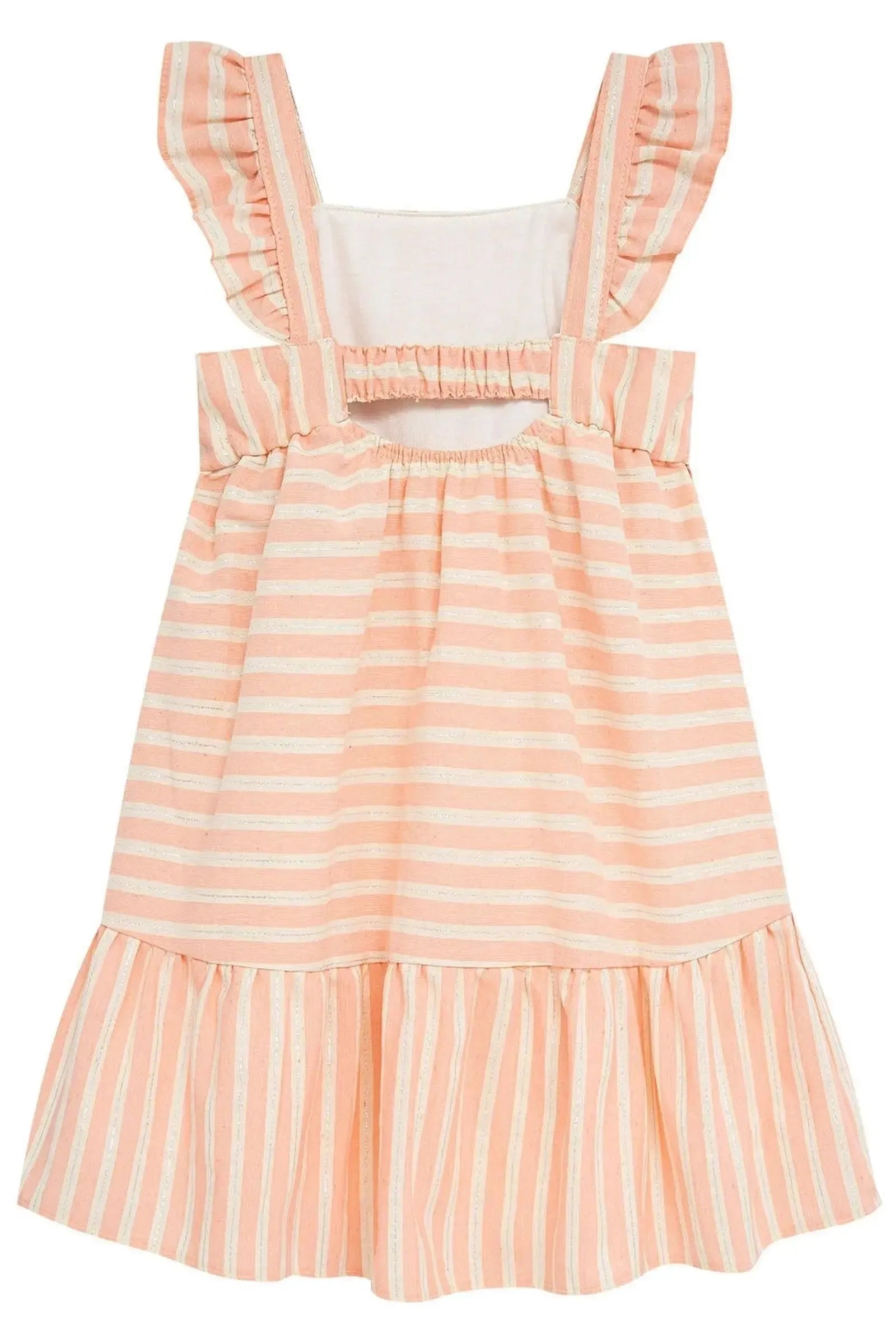 Vestido em Tricoline Listrado Shine 93691 Kukiê Infantil Menina