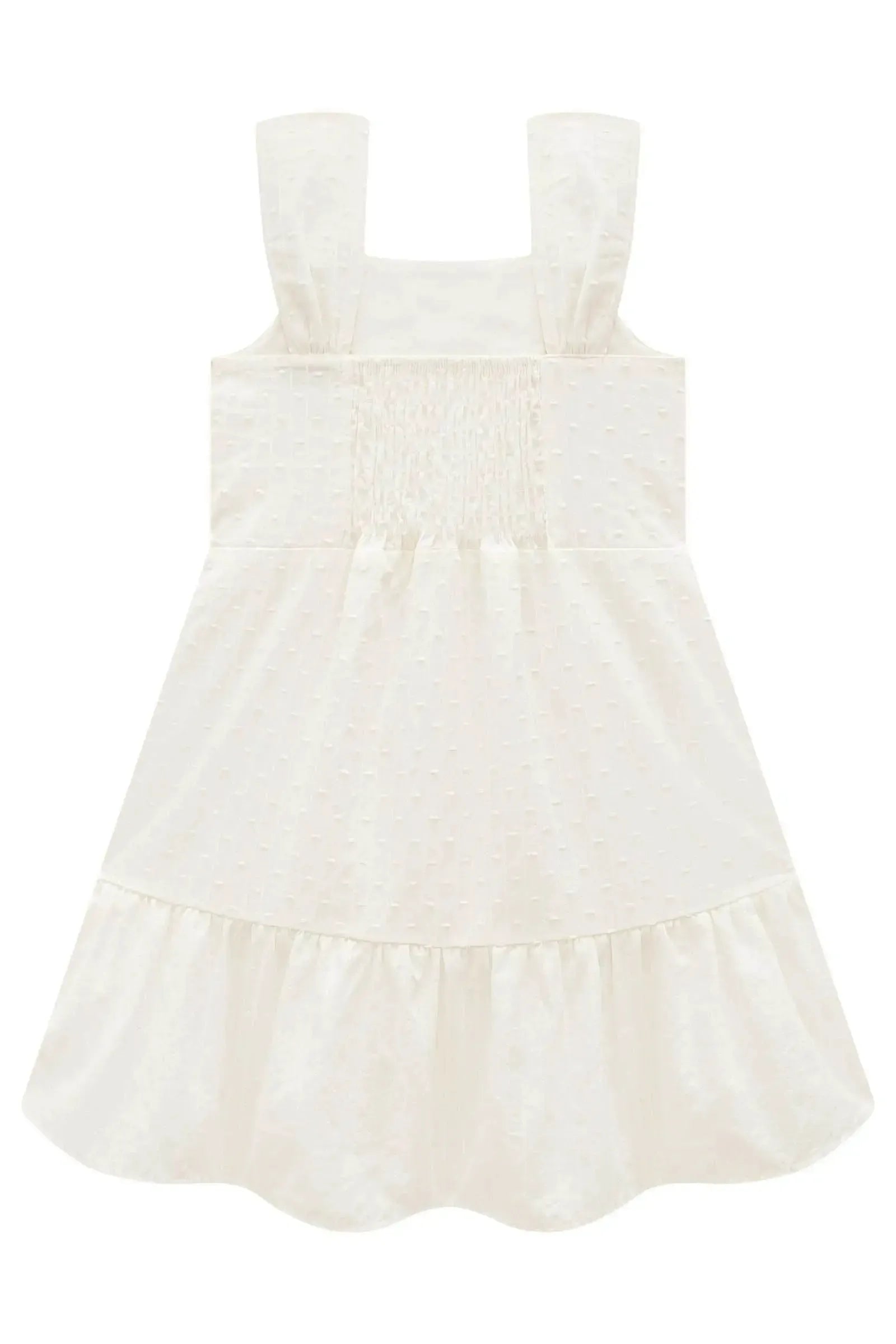Vestido em Tricoline Maquinetado 96671 Infanti Infantil Menina