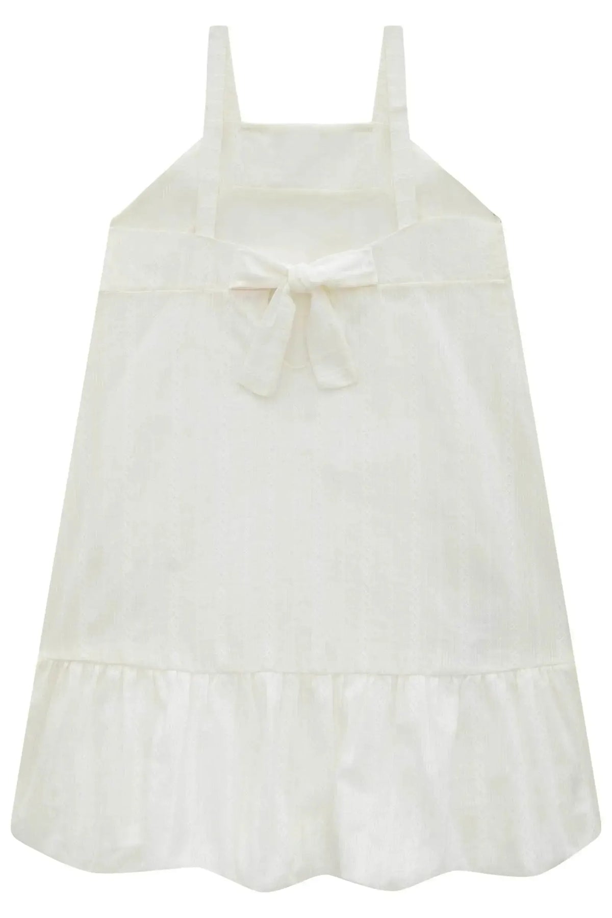 Vestido em Tricoline Textura Listrada 100% Algodão 99656 Kukiê Infantil Menina