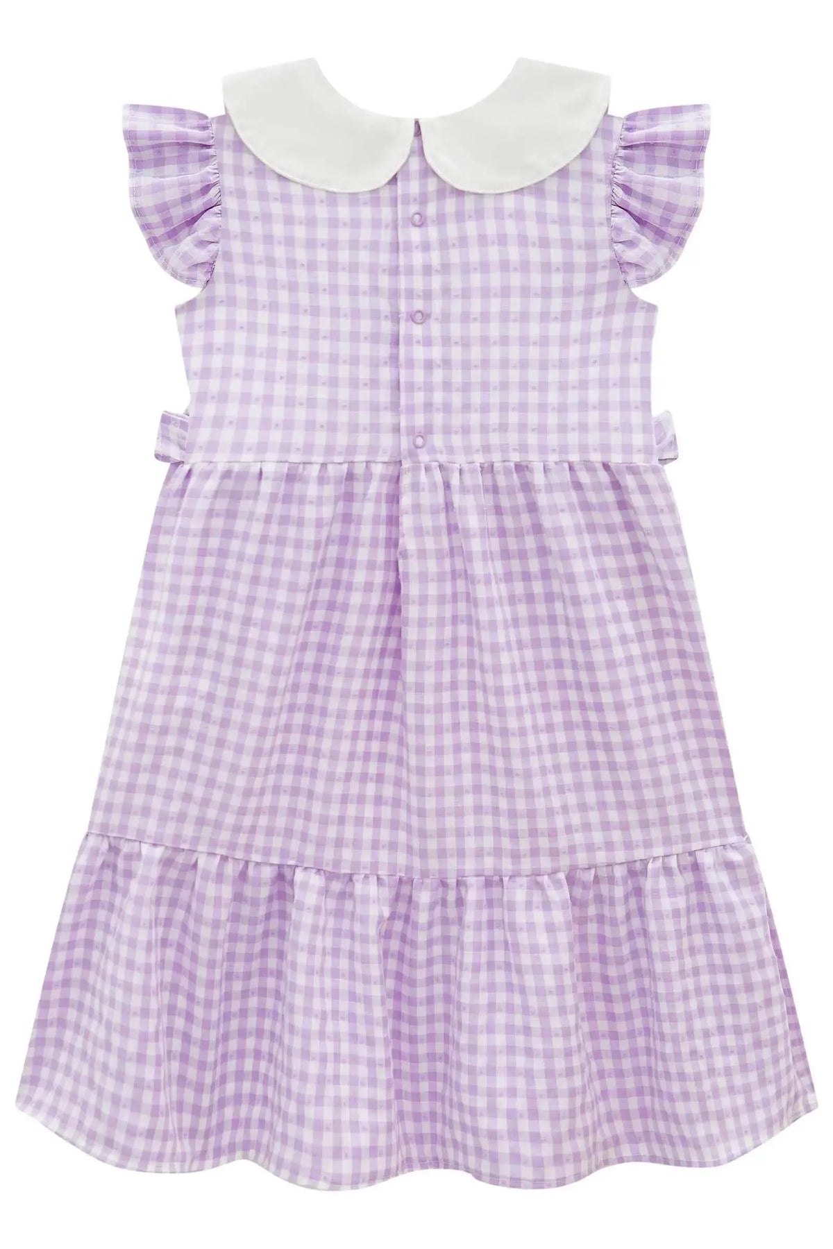 Vestido em Tricoline Vichy 99148 Infanti Infantil Menina
