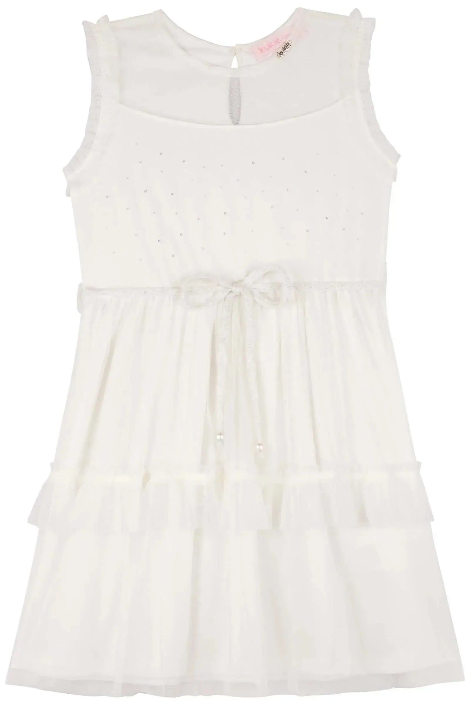 Vestido em Tule com Elastano 83737 Kukiê Infantil Menina