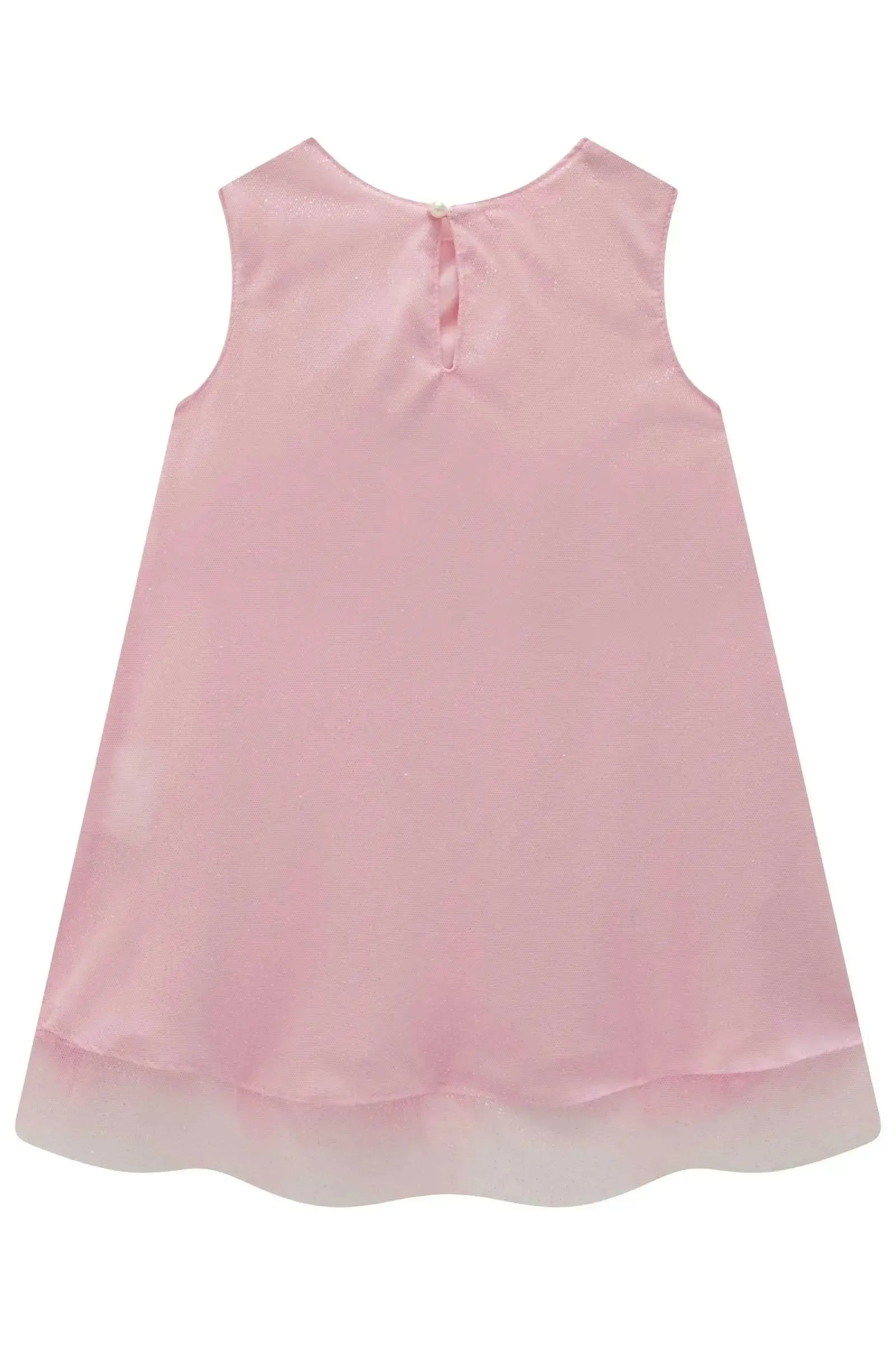 Vestido em Tule Glitter 98853 Kukiê Bebê Menina
