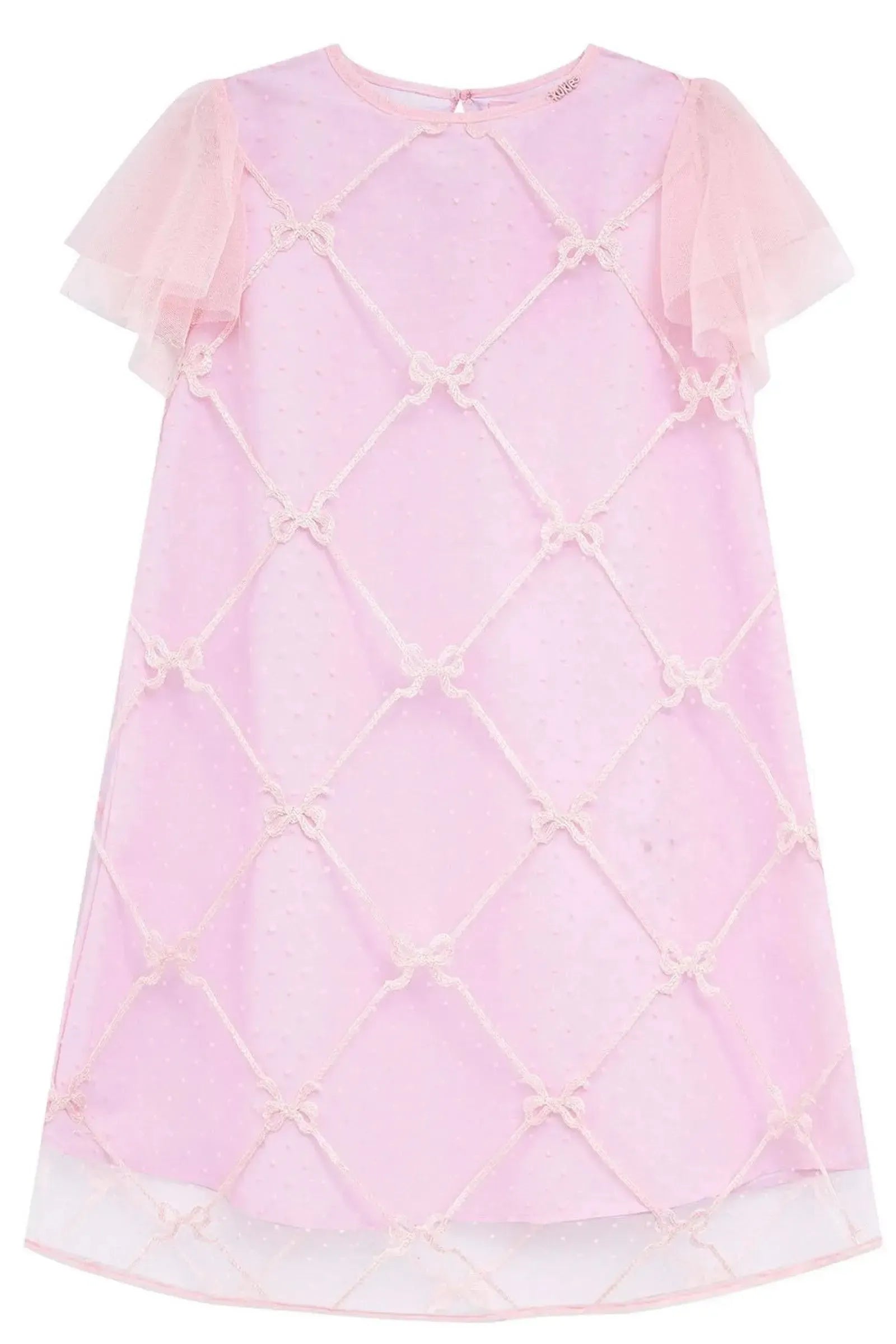 Vestido em Tule Laços 96877 Kukiê Infantil Menina