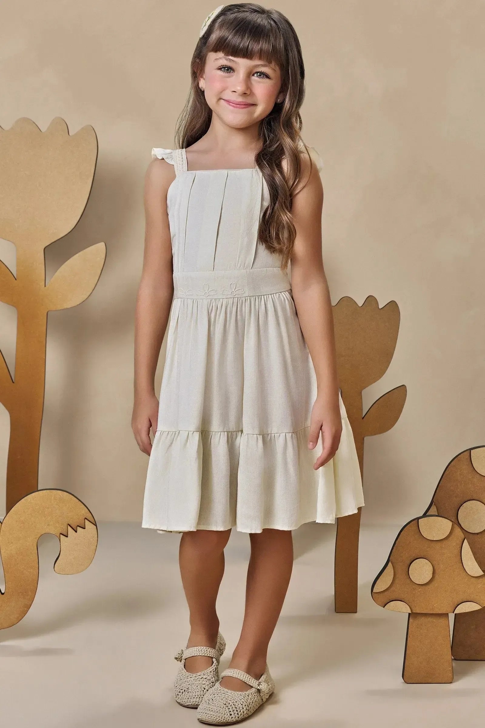Vestido em Viscose 93274 Infanti Infantil Menina