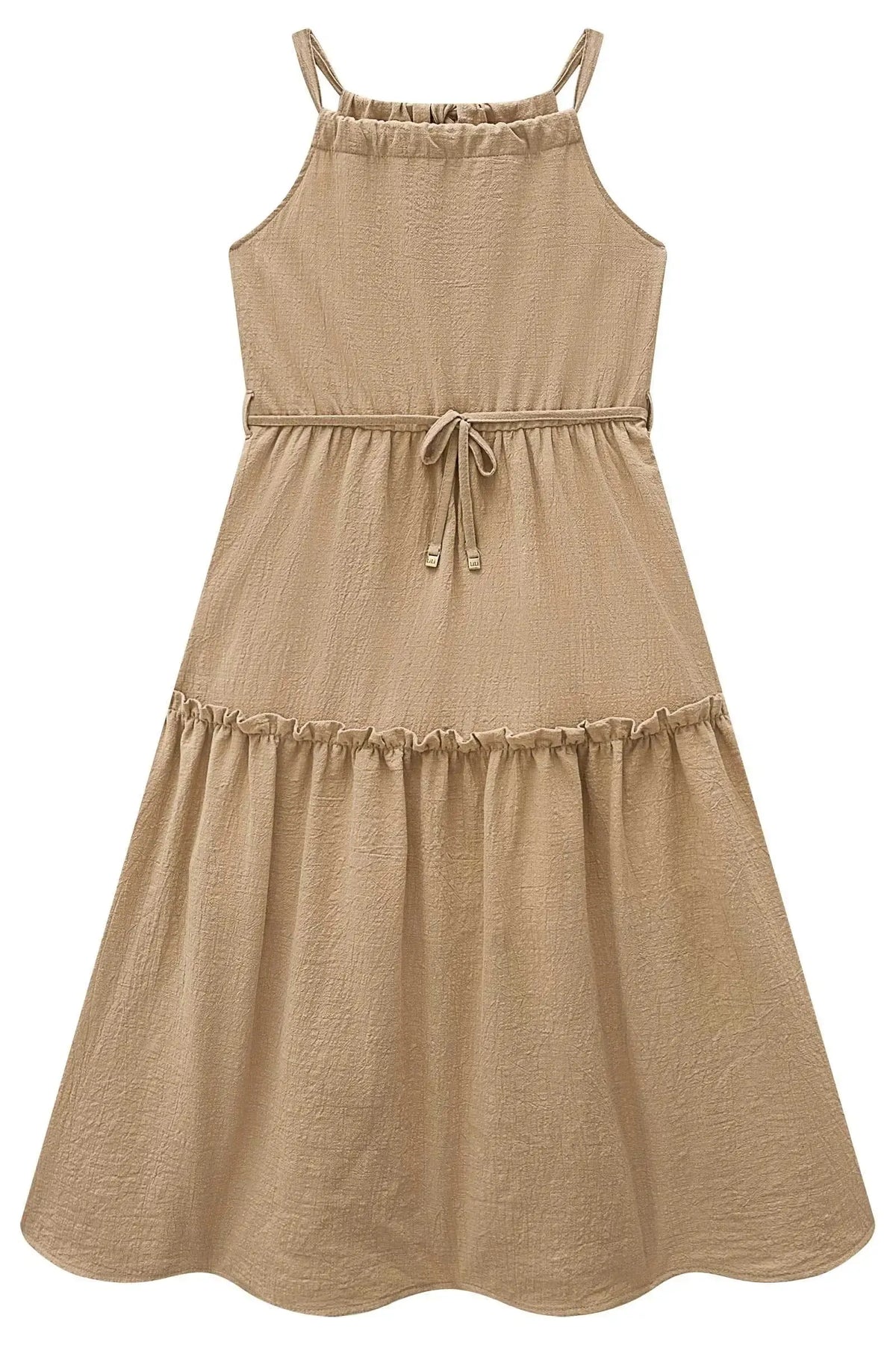Vestido Midi em Linho Pacific 99452 Lilimoon Teen Menina